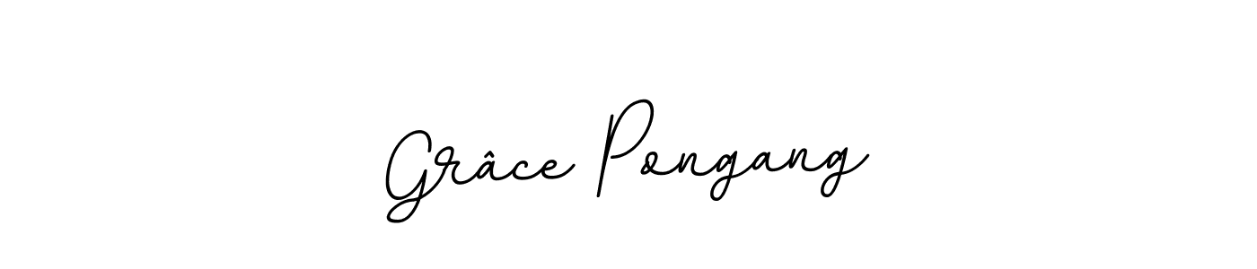 Make a beautiful signature design for name Grâce Pongang. With this signature (BallpointsItalic-DORy9) style, you can create a handwritten signature for free. Grâce Pongang signature style 11 images and pictures png