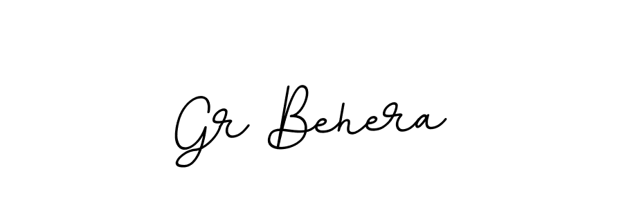 You should practise on your own different ways (BallpointsItalic-DORy9) to write your name (Gr Behera) in signature. don't let someone else do it for you. Gr Behera signature style 11 images and pictures png