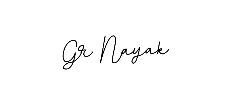 How to make Gr Nayak name signature. Use BallpointsItalic-DORy9 style for creating short signs online. This is the latest handwritten sign. Gr Nayak signature style 11 images and pictures png