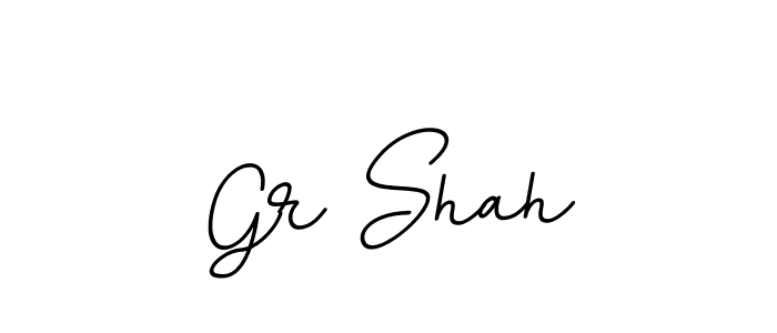 Make a beautiful signature design for name Gr Shah. With this signature (BallpointsItalic-DORy9) style, you can create a handwritten signature for free. Gr Shah signature style 11 images and pictures png