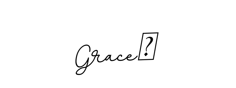 Grace张 stylish signature style. Best Handwritten Sign (BallpointsItalic-DORy9) for my name. Handwritten Signature Collection Ideas for my name Grace张. Grace张 signature style 11 images and pictures png