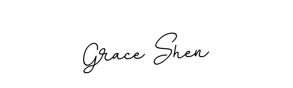 Use a signature maker to create a handwritten signature online. With this signature software, you can design (BallpointsItalic-DORy9) your own signature for name Grace Shen. Grace Shen signature style 11 images and pictures png