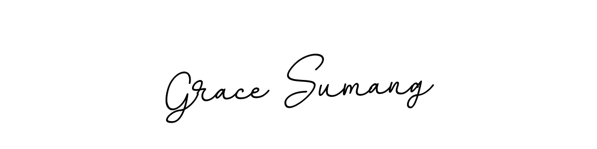 You should practise on your own different ways (BallpointsItalic-DORy9) to write your name (Grace Sumang) in signature. don't let someone else do it for you. Grace Sumang signature style 11 images and pictures png