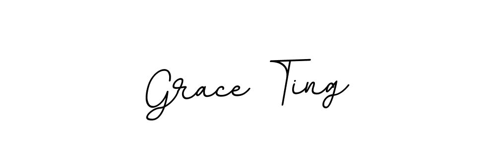 How to make Grace Ting name signature. Use BallpointsItalic-DORy9 style for creating short signs online. This is the latest handwritten sign. Grace Ting signature style 11 images and pictures png