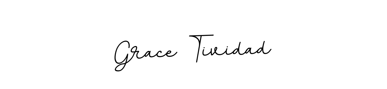 The best way (BallpointsItalic-DORy9) to make a short signature is to pick only two or three words in your name. The name Grace Tividad include a total of six letters. For converting this name. Grace Tividad signature style 11 images and pictures png