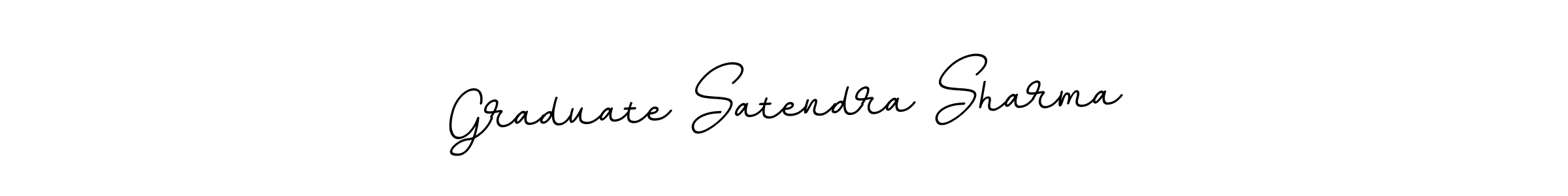 Create a beautiful signature design for name Graduate Satendra Sharma. With this signature (BallpointsItalic-DORy9) fonts, you can make a handwritten signature for free. Graduate Satendra Sharma signature style 11 images and pictures png
