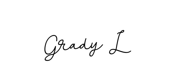 It looks lik you need a new signature style for name Grady L. Design unique handwritten (BallpointsItalic-DORy9) signature with our free signature maker in just a few clicks. Grady L signature style 11 images and pictures png