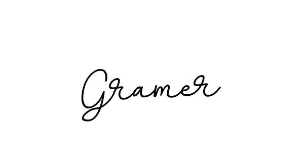 Use a signature maker to create a handwritten signature online. With this signature software, you can design (BallpointsItalic-DORy9) your own signature for name Gramer. Gramer signature style 11 images and pictures png