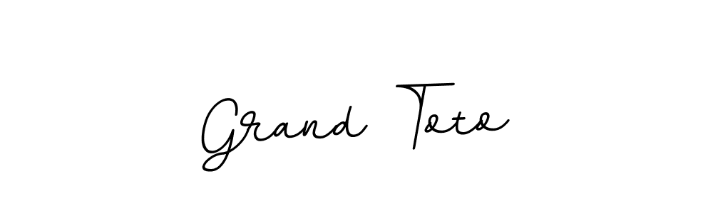 Use a signature maker to create a handwritten signature online. With this signature software, you can design (BallpointsItalic-DORy9) your own signature for name Grand Toto. Grand Toto signature style 11 images and pictures png