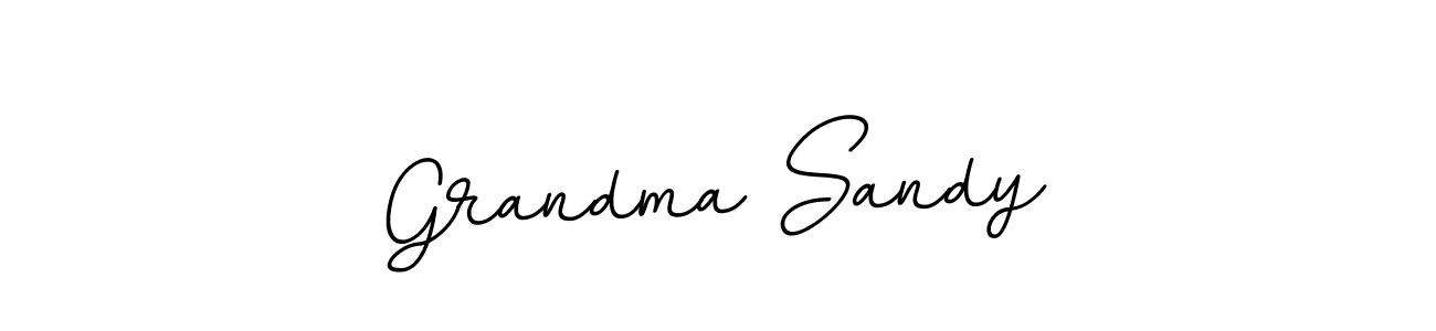 You should practise on your own different ways (BallpointsItalic-DORy9) to write your name (Grandma Sandy) in signature. don't let someone else do it for you. Grandma Sandy signature style 11 images and pictures png
