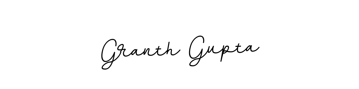 Granth Gupta stylish signature style. Best Handwritten Sign (BallpointsItalic-DORy9) for my name. Handwritten Signature Collection Ideas for my name Granth Gupta. Granth Gupta signature style 11 images and pictures png