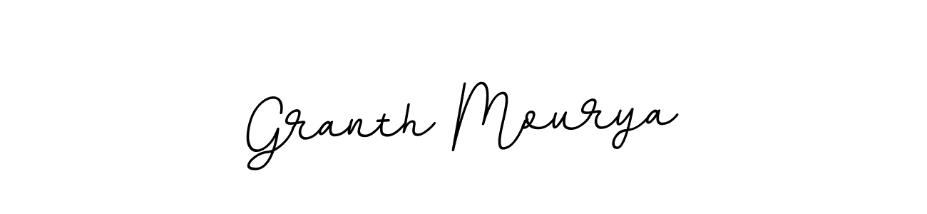 The best way (BallpointsItalic-DORy9) to make a short signature is to pick only two or three words in your name. The name Granth Mourya include a total of six letters. For converting this name. Granth Mourya signature style 11 images and pictures png