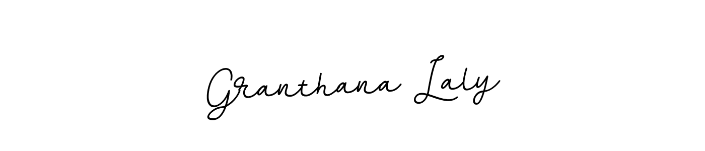 This is the best signature style for the Granthana Laly name. Also you like these signature font (BallpointsItalic-DORy9). Mix name signature. Granthana Laly signature style 11 images and pictures png