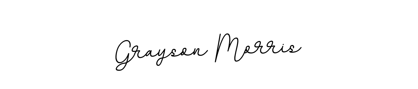 It looks lik you need a new signature style for name Grayson Morris. Design unique handwritten (BallpointsItalic-DORy9) signature with our free signature maker in just a few clicks. Grayson Morris signature style 11 images and pictures png