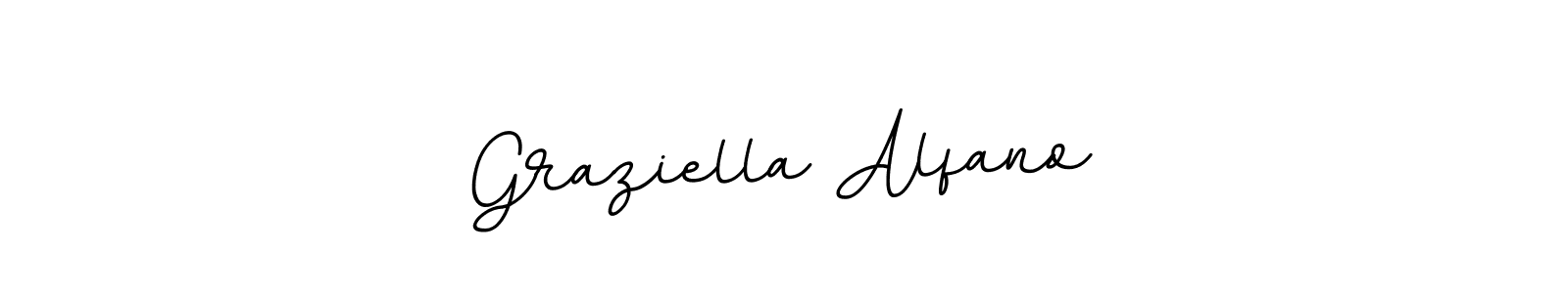 Design your own signature with our free online signature maker. With this signature software, you can create a handwritten (BallpointsItalic-DORy9) signature for name Graziella Alfano. Graziella Alfano signature style 11 images and pictures png