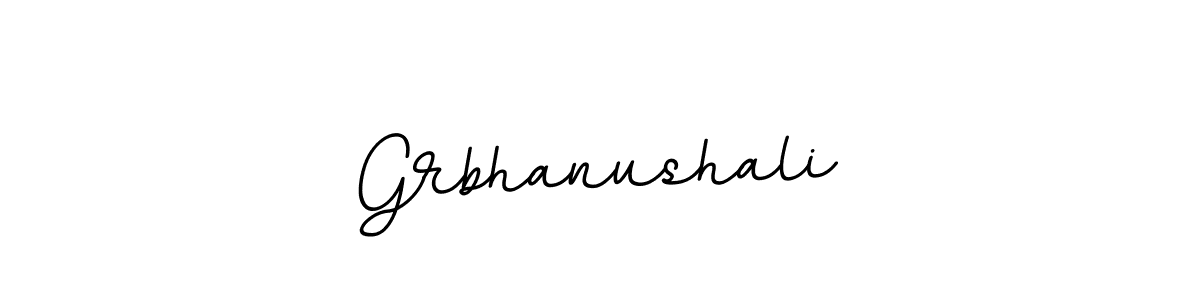 How to Draw Grbhanushali signature style? BallpointsItalic-DORy9 is a latest design signature styles for name Grbhanushali. Grbhanushali signature style 11 images and pictures png