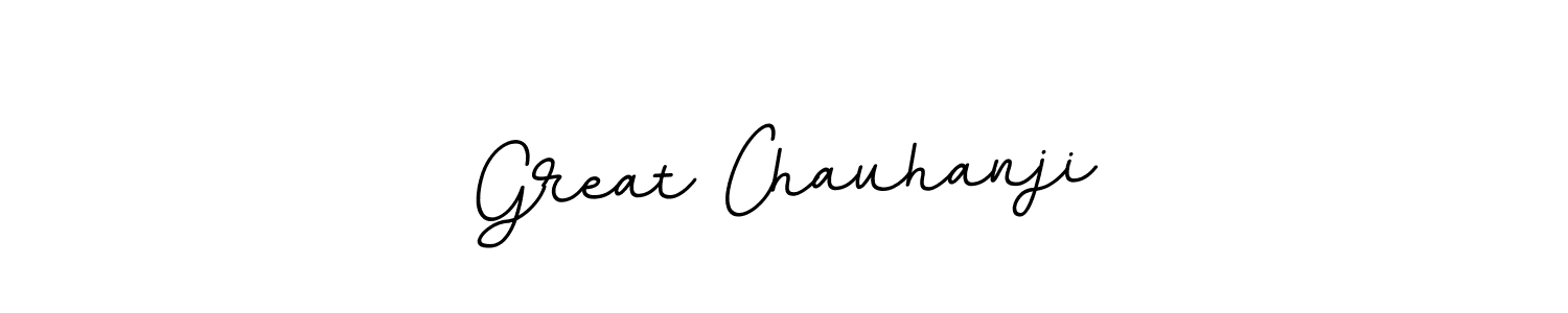 You should practise on your own different ways (BallpointsItalic-DORy9) to write your name (Great Chauhanji) in signature. don't let someone else do it for you. Great Chauhanji signature style 11 images and pictures png