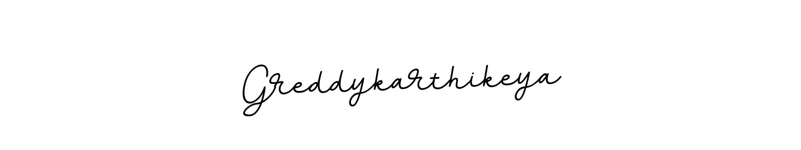 Create a beautiful signature design for name Greddykarthikeya. With this signature (BallpointsItalic-DORy9) fonts, you can make a handwritten signature for free. Greddykarthikeya signature style 11 images and pictures png