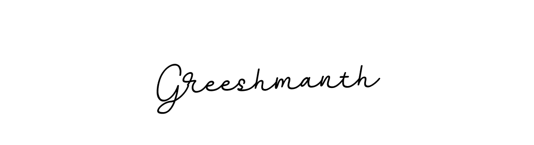 Also You can easily find your signature by using the search form. We will create Greeshmanth name handwritten signature images for you free of cost using BallpointsItalic-DORy9 sign style. Greeshmanth signature style 11 images and pictures png