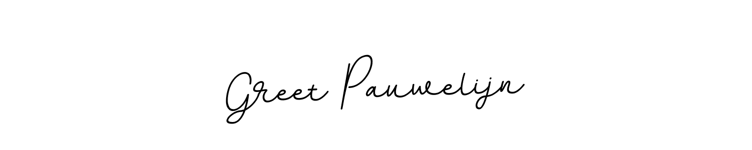 Use a signature maker to create a handwritten signature online. With this signature software, you can design (BallpointsItalic-DORy9) your own signature for name Greet Pauwelijn. Greet Pauwelijn signature style 11 images and pictures png