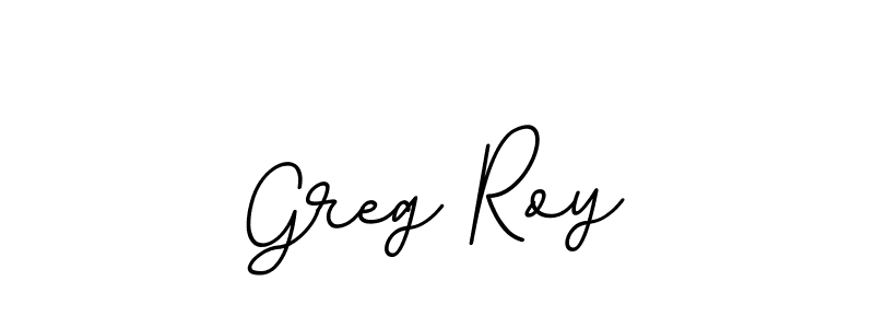 How to make Greg Roy name signature. Use BallpointsItalic-DORy9 style for creating short signs online. This is the latest handwritten sign. Greg Roy signature style 11 images and pictures png