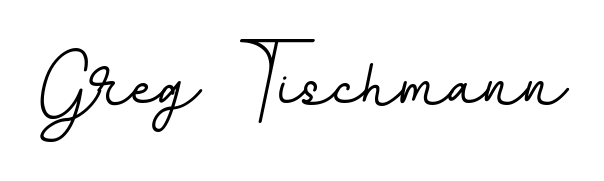 The BallpointsItalic-DORy9 typeface gives name Greg Tischmann a refined look. Suitable for certificates, diplomas, and official verification. Greg Tischmann signature style 11 images and pictures png
