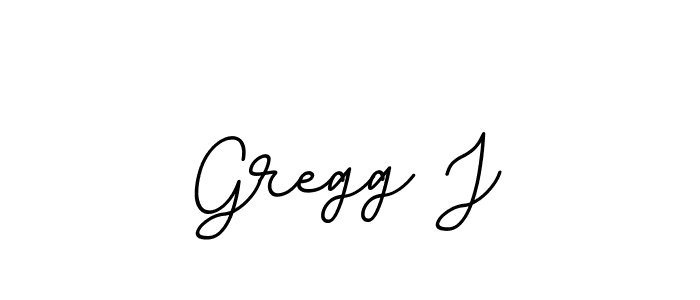 Use a signature maker to create a handwritten signature online. With this signature software, you can design (BallpointsItalic-DORy9) your own signature for name Gregg J. Gregg J signature style 11 images and pictures png