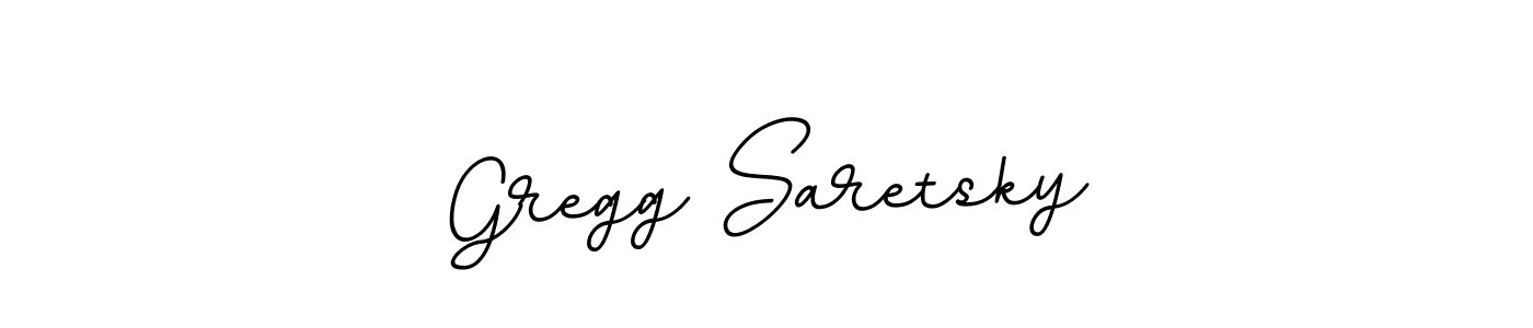 The best way (BallpointsItalic-DORy9) to make a short signature is to pick only two or three words in your name. The name Gregg Saretsky include a total of six letters. For converting this name. Gregg Saretsky signature style 11 images and pictures png