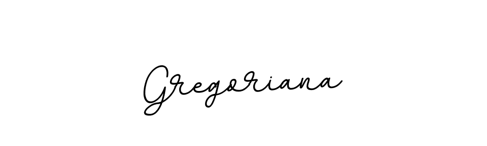 Use a signature maker to create a handwritten signature online. With this signature software, you can design (BallpointsItalic-DORy9) your own signature for name Gregoriana. Gregoriana signature style 11 images and pictures png