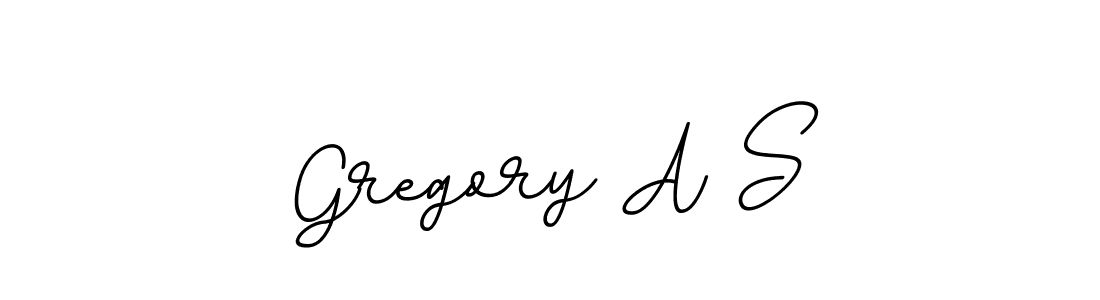 Design your own signature with our free online signature maker. With this signature software, you can create a handwritten (BallpointsItalic-DORy9) signature for name Gregory A S. Gregory A S signature style 11 images and pictures png