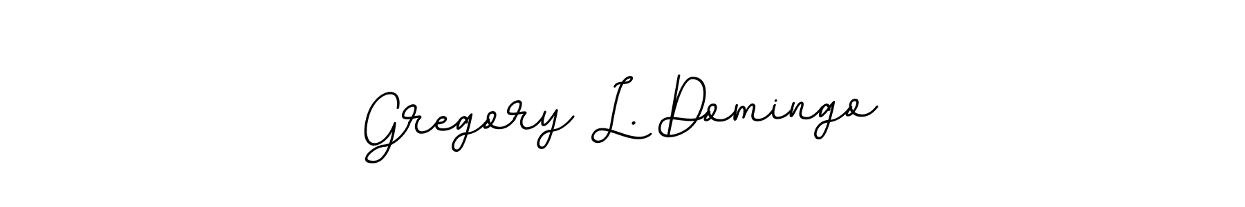 Use a signature maker to create a handwritten signature online. With this signature software, you can design (BallpointsItalic-DORy9) your own signature for name Gregory L. Domingo. Gregory L. Domingo signature style 11 images and pictures png