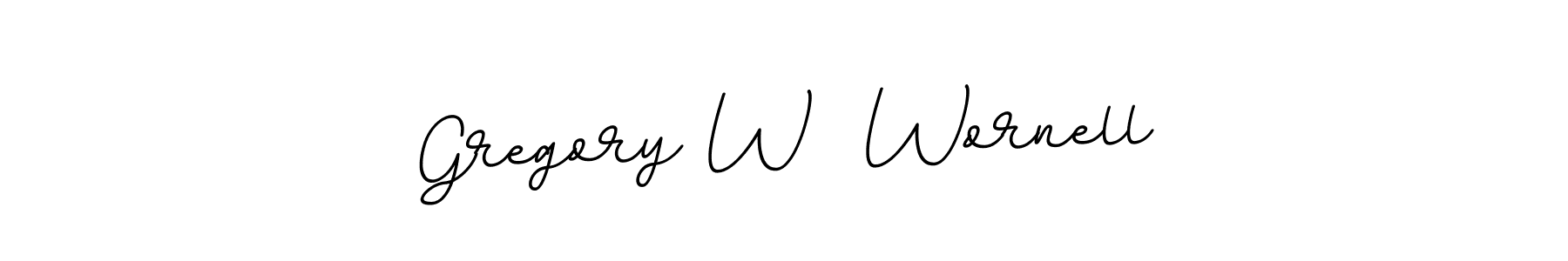 Create a beautiful signature design for name Gregory W  Wornell. With this signature (BallpointsItalic-DORy9) fonts, you can make a handwritten signature for free. Gregory W  Wornell signature style 11 images and pictures png