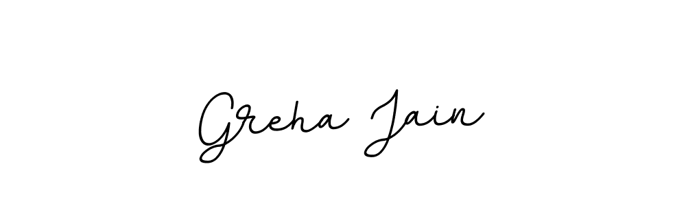 Design your own signature with our free online signature maker. With this signature software, you can create a handwritten (BallpointsItalic-DORy9) signature for name Greha Jain. Greha Jain signature style 11 images and pictures png