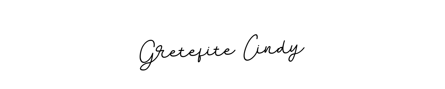 Design your own signature with our free online signature maker. With this signature software, you can create a handwritten (BallpointsItalic-DORy9) signature for name Gretefite Cindy. Gretefite Cindy signature style 11 images and pictures png