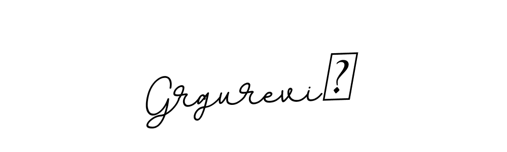 How to make Grgurević signature? BallpointsItalic-DORy9 is a professional autograph style. Create handwritten signature for Grgurević name. Grgurević signature style 11 images and pictures png