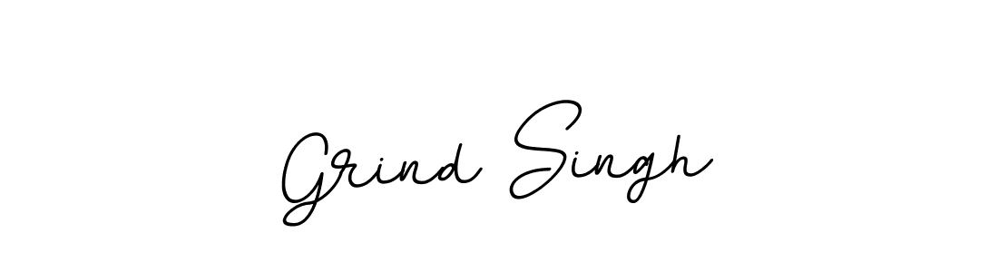 Use a signature maker to create a handwritten signature online. With this signature software, you can design (BallpointsItalic-DORy9) your own signature for name Grind Singh. Grind Singh signature style 11 images and pictures png