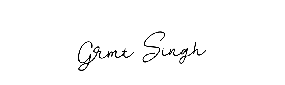 How to make Grmt Singh name signature. Use BallpointsItalic-DORy9 style for creating short signs online. This is the latest handwritten sign. Grmt Singh signature style 11 images and pictures png