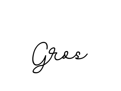 Also we have Gros name is the best signature style. Create professional handwritten signature collection using BallpointsItalic-DORy9 autograph style. Gros signature style 11 images and pictures png