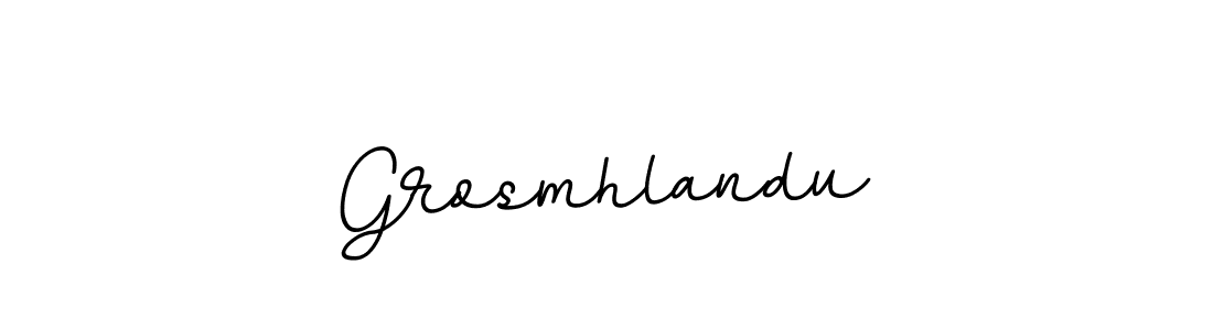 It looks lik you need a new signature style for name Grosmhlandu. Design unique handwritten (BallpointsItalic-DORy9) signature with our free signature maker in just a few clicks. Grosmhlandu signature style 11 images and pictures png