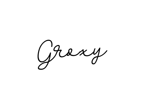Use a signature maker to create a handwritten signature online. With this signature software, you can design (BallpointsItalic-DORy9) your own signature for name Groxy. Groxy signature style 11 images and pictures png