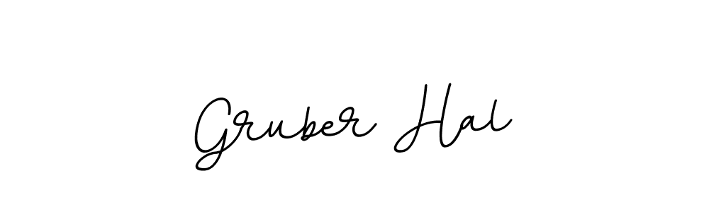Make a beautiful signature design for name Gruber Hal. With this signature (BallpointsItalic-DORy9) style, you can create a handwritten signature for free. Gruber Hal signature style 11 images and pictures png