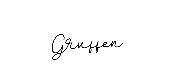 Design your own signature with our free online signature maker. With this signature software, you can create a handwritten (BallpointsItalic-DORy9) signature for name Gruffen. Gruffen signature style 11 images and pictures png