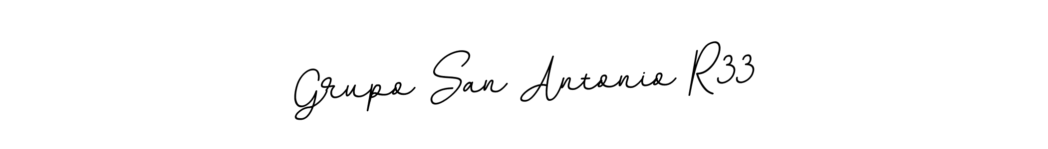 if you are searching for the best signature style for your name Grupo San Antonio R33. so please give up your signature search. here we have designed multiple signature styles  using BallpointsItalic-DORy9. Grupo San Antonio R33 signature style 11 images and pictures png