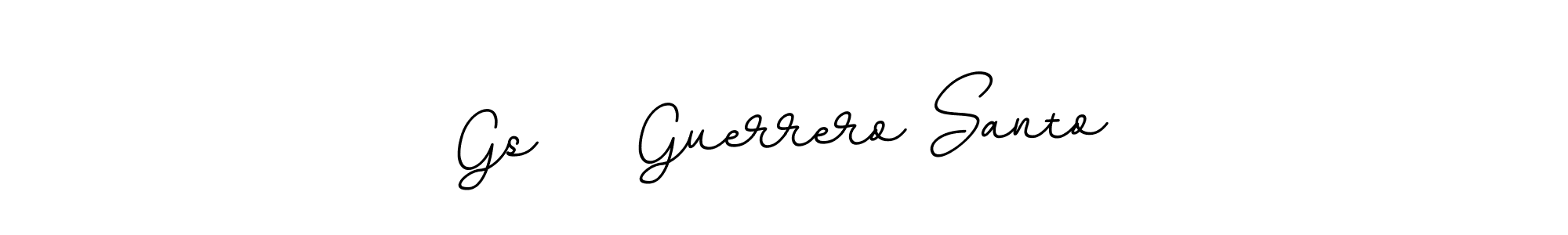 How to make Gs    Guerrero Santo name signature. Use BallpointsItalic-DORy9 style for creating short signs online. This is the latest handwritten sign. Gs    Guerrero Santo signature style 11 images and pictures png