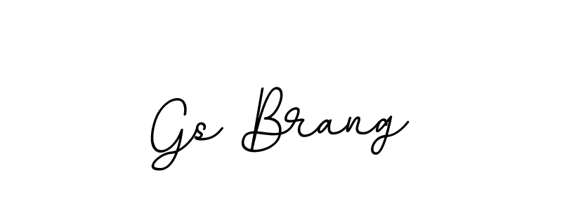 How to make Gs Brang name signature. Use BallpointsItalic-DORy9 style for creating short signs online. This is the latest handwritten sign. Gs Brang signature style 11 images and pictures png