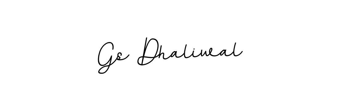 Create a beautiful signature design for name Gs Dhaliwal. With this signature (BallpointsItalic-DORy9) fonts, you can make a handwritten signature for free. Gs Dhaliwal signature style 11 images and pictures png
