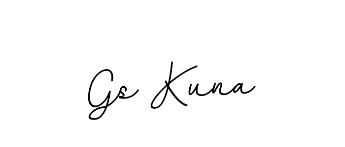The best way (BallpointsItalic-DORy9) to make a short signature is to pick only two or three words in your name. The name Gs Kuna include a total of six letters. For converting this name. Gs Kuna signature style 11 images and pictures png