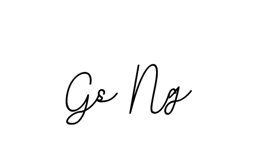 Design your own signature with our free online signature maker. With this signature software, you can create a handwritten (BallpointsItalic-DORy9) signature for name Gs Ng. Gs Ng signature style 11 images and pictures png