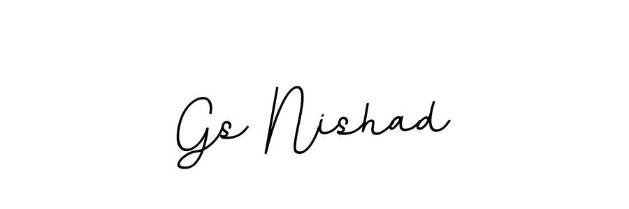 Create a beautiful signature design for name Gs Nishad. With this signature (BallpointsItalic-DORy9) fonts, you can make a handwritten signature for free. Gs Nishad signature style 11 images and pictures png