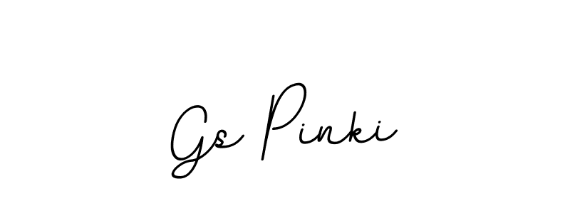 How to make Gs Pinki name signature. Use BallpointsItalic-DORy9 style for creating short signs online. This is the latest handwritten sign. Gs Pinki signature style 11 images and pictures png